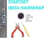 IBIZA Hairwraps - Startset - Alles in 1 - Leer Blond/Beige Hairwrap - 4