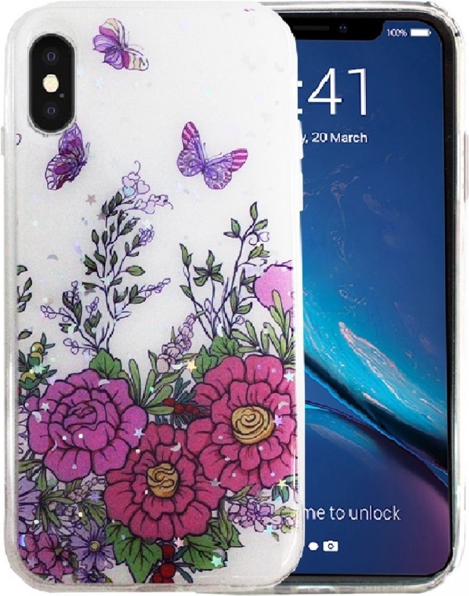 Hoesje Geschikt voor Apple iPhone xs/x (10) silicone/TPU back cover print (4)