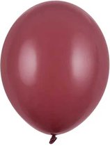 Partydeco - Ballonnen latex - Pastel Prune 27 cm (50 stuks)