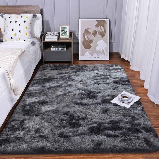 Tapis Moelleux Pour Salon/chambre - 225 X 270 Cm - Blanc, Poils Courts, Antidérapant - Doux Et Hypoallergénique
