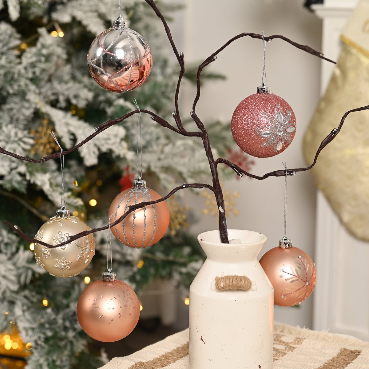 PRACHTIGE KERST® - Kerstballen - 16 Delige Set - Kerstversiering - Kerstboomdecoratie - Kerstornamenten – foto 7