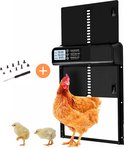 Kippenluik automatisch deur op batterijen met Timer - Hokopener voor Kippendeur – Kippenhok kippenren accessoires - Luikje voor Kippen - Chickenguard