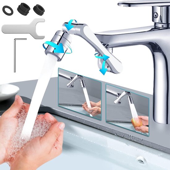 Fixation de robinet pivotant à 1440 °, aérateur de robinet d'extension