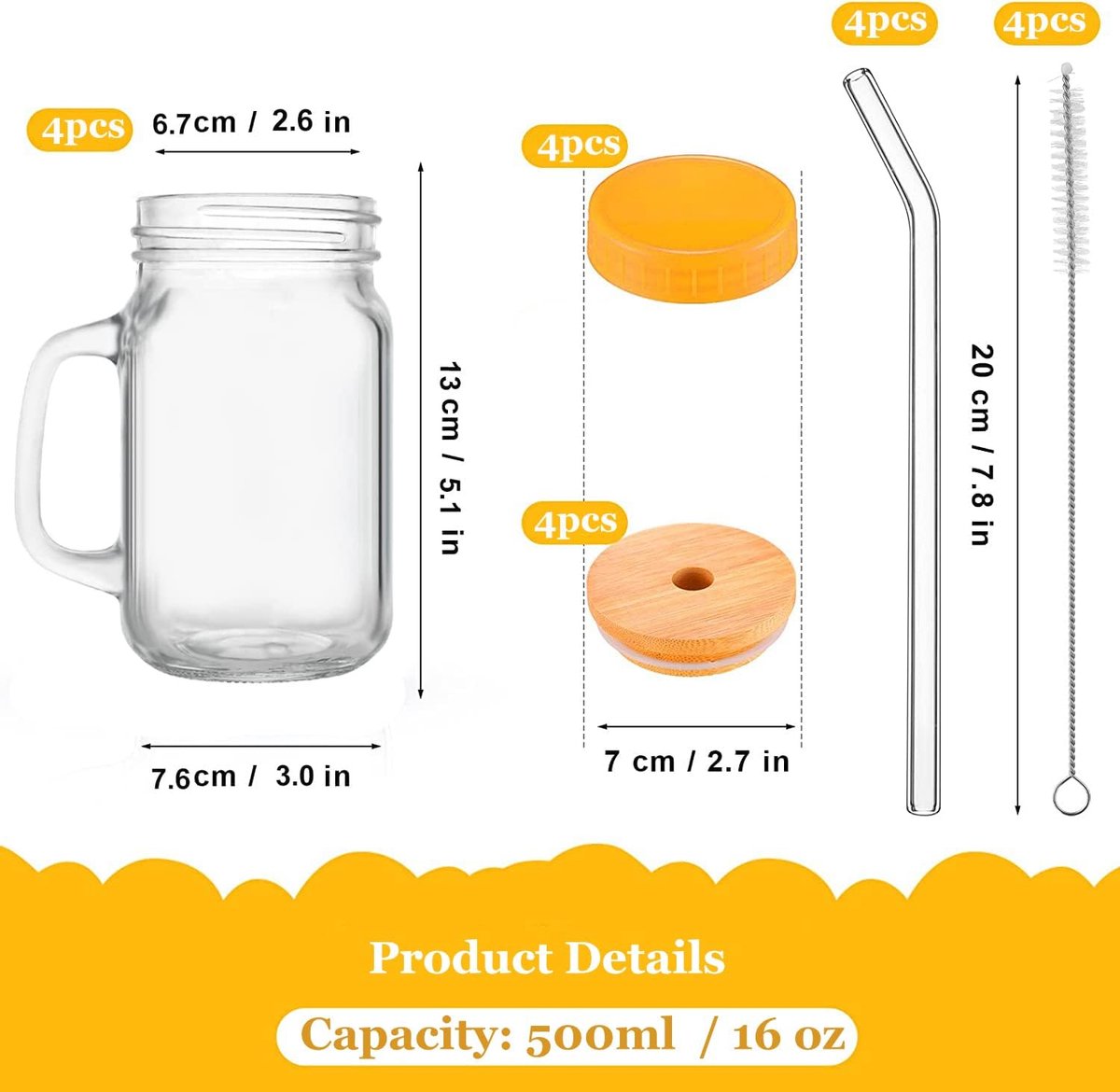 Lot De 18 Verres Spring & Autumn - 3 Tailles (385/310/215ml) - Verres Polyvalents Eau/jus/cocktails