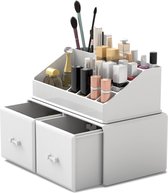 Organizer/cosmetica-opbergbox/make-up-opbergbox in 2 lagen, geschikt voor slaapkamer en badkamer