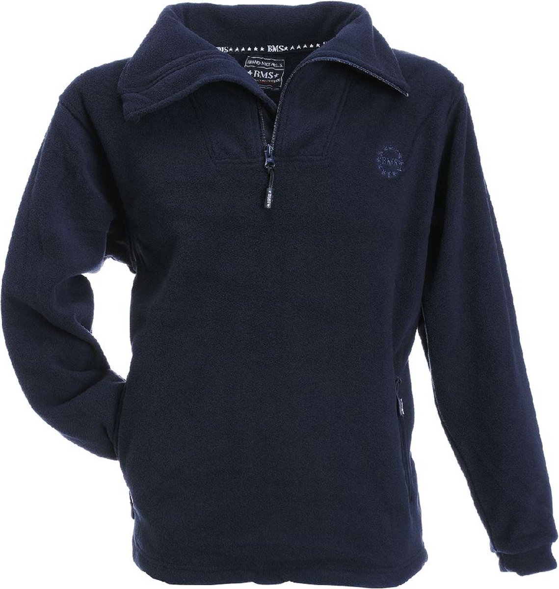 BMS Bms fleece trui marineblauw/navy - XXL