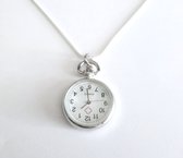 Montre à Chaîne Élégante Groot Horloge - Femme - Argentée - 62 cm
