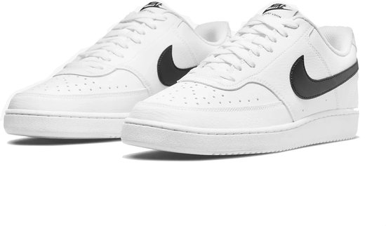 Nike Court Vision Low Next Nature Heren Sneakers - White/Black - Maat 41 - Nike