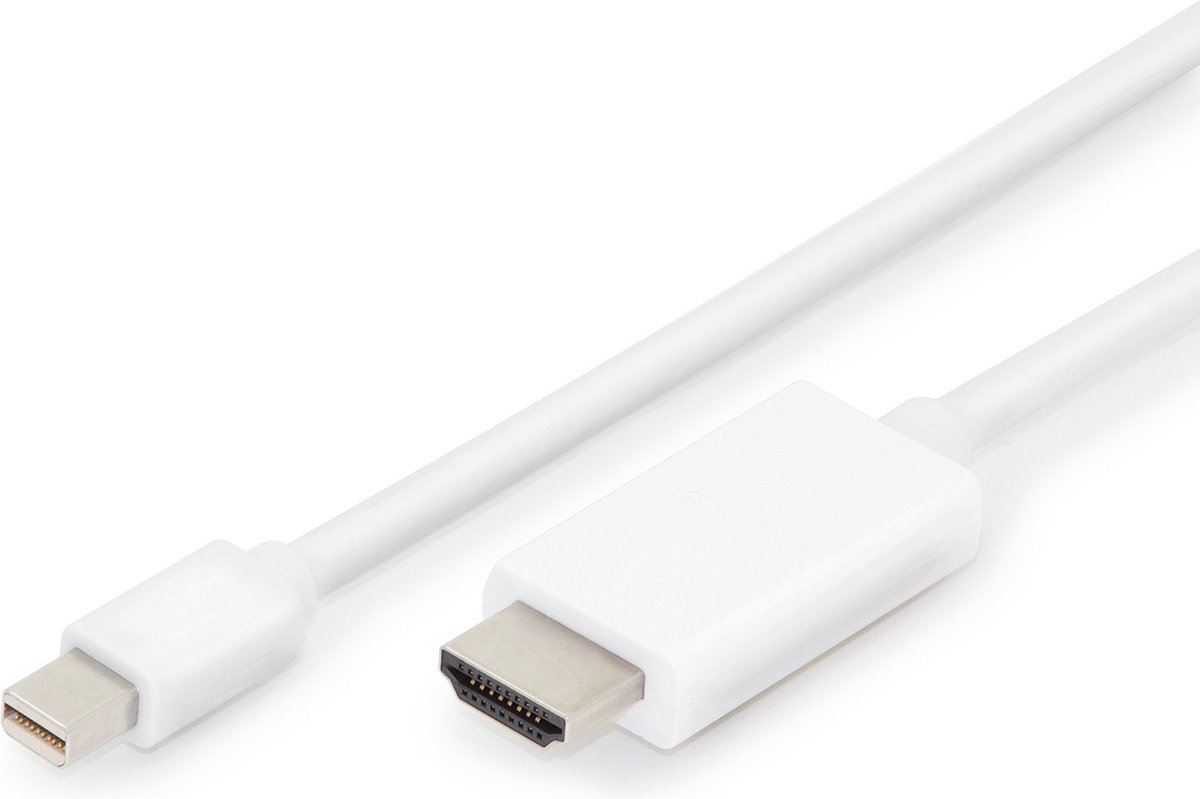 ASSMANN Electronic AK-340304-020-W video kabel adapter 2 m Mini DisplayPort HDMI Type A (Standaard) Wit