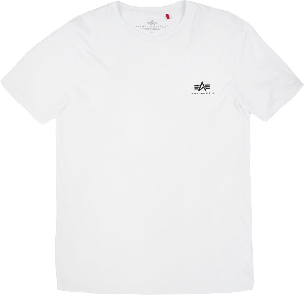 Alpha Industries Basic T Small Logo T-Shirt / Unisex White-5XL