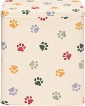 Emma Bridgewater - Bewaarblik Polka Paws - Honden - Katten - Huisdieren - Blik - Rechthoek - 19 x 11 x 23 cm