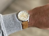 Bracelet de montre en daim Premium 18 mm Champagne / bracelet de montre en daim champagne avec extracteurs à dégagement rapide
