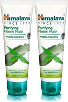 Himalaya Purifying Neem & Turmeric Mask - 2 x 75 ml - Reinigt diep en zuivert verstopte poriën