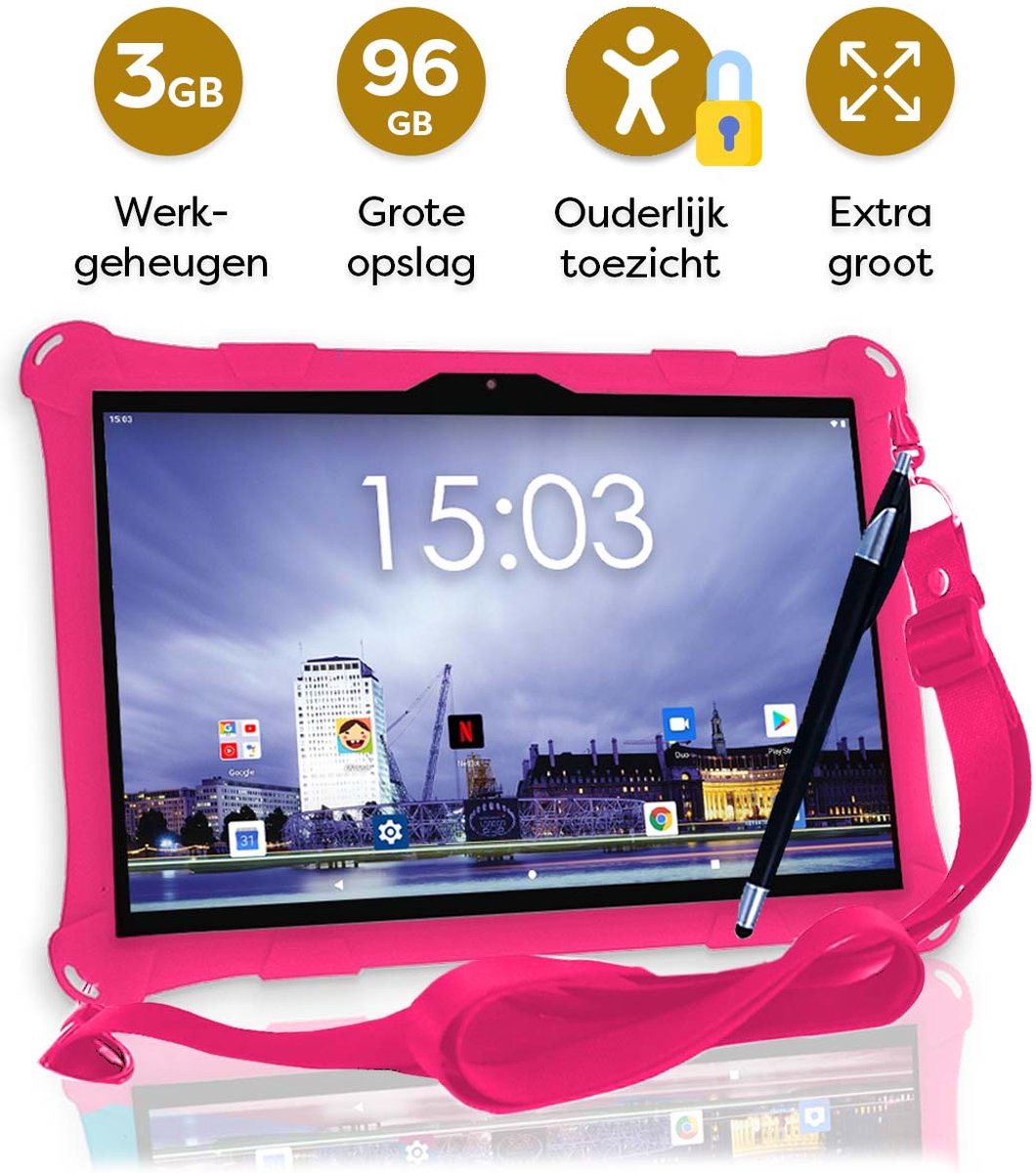 Tablette 10.1 pouces 32 Go pour enfants tablette Android pour