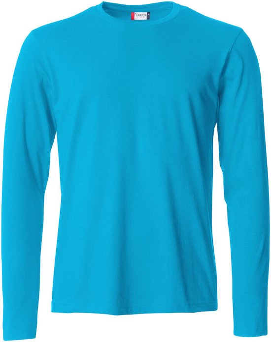 Clique lichtgewicht T-shirt met lange mouwen Turquoise maat M