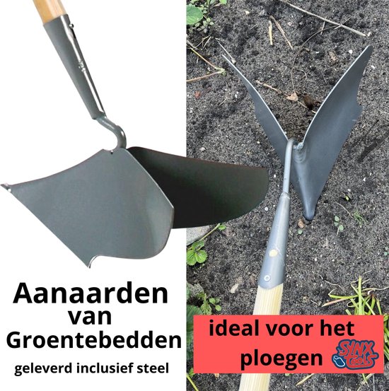 Synx Tools Aanaarder 20 cm Bodembewekers - Gesmeed - Vorentrekker - Tuinartikelen schoffels - Onkruidverwijderaar - Met Steel 160cm van Synx Tools — afbeelding 4