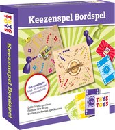 Keezenspel - Houtlook - Keezen bordspel - Dubbelzijdig - Keezen - 2 tot 6 Spelers - 50 x 50 cm
