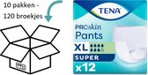 10 Costumes de pantalons TENA Pants Super XL - 120 pantalons TENA Proskin Pants Super Extra Large