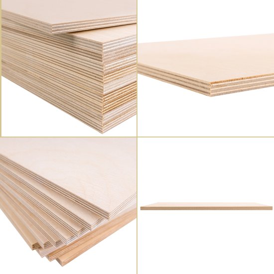 10 Stück A3 Linde Sperrholzplatten 420x297x3mm, Sperrholzplatte 3mm Sperrholzplatte Holzplatten Laserfähiges