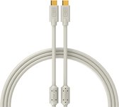DJ TECHTOOLS Chroma Cables USB C to C white, 0,25 m - Kabel voor DJs
