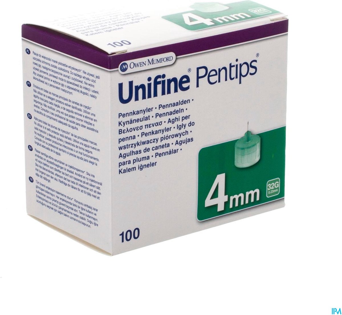 Goedkoopste Unifine Pentips Pennaald 32g 4mm 100 An3541