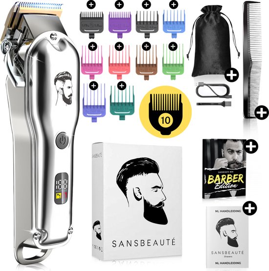 Professionele Draadloze Tondeuse – Tondeuse Mannen Hoofdhaar – Cheveux Haar – Haartrimmer – Kapper Haar Machine – Haartondeuse – Baard – Trimapparaat – Barber Hair Clipper – Kapper Trimmer – Kappersset