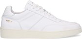 Manfield - Heren - Witte leren sneakers - Maat 46