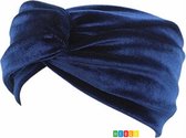 *** Velvet Haarband, Navy/Donkerblauw Elegant Klassiek Stijlvol - van Heble® ***