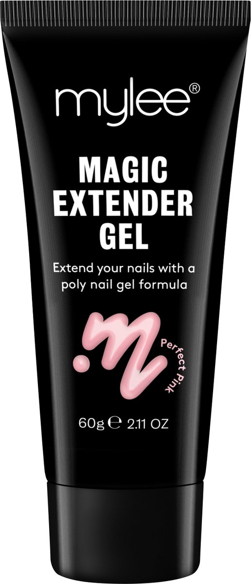 Goedkoopste Mylee Magic Extender Gel 60g [Perfect Pink] – Long Lasting Wear, Natuurlijke Look, Nagel Verlenging Gel, voor Beginners & Salon Professionals, Acryl nagel verdikkende builder gel, Nail Art