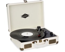 Auna Platenspeler voor platen, USB-platenspeler met luidspreker, Platenspeler in retro-design, Audio Record Player, Moderne vinyl-speler, Krachtige platenspeler turntable