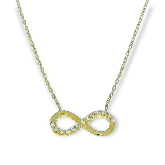 LivLiv stalen ketting met infinity hanger voor dames | -NL