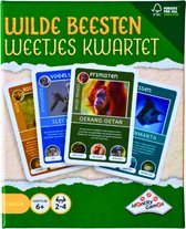 Wilde Beesten Weetjes Kwartet - Familiekaartspel voor 2-4 Spelers, Educatief en Plezierig, Leeftijd 6+