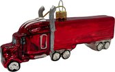 Crazy kerstboomhanger vrachtwagen rood