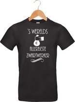 Mijncadeautje T-shirt - 's Werelds beste Zwartwerker - unisex Zwart (maat XL)