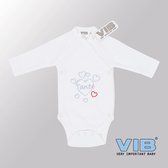 VIB® - Rompertje Luxe Katoen - Tante? (Wit) - Babykleertjes - Baby cadeau