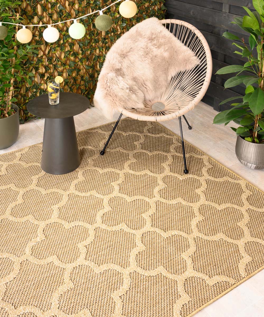 Buitenkleed - Trellis Retreat beige 120x170