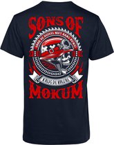 T-shirt Sons Of Mokum | Kerstcadeau | Cadeau voor man | Vaderdag | Navy | maat S