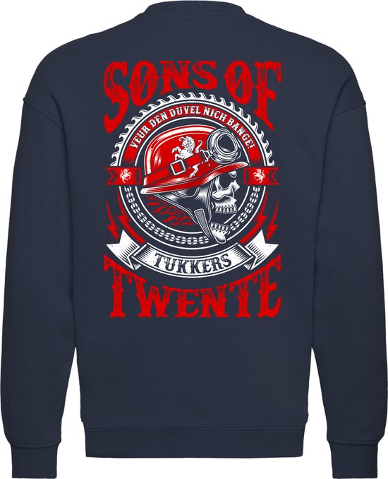 Foto: Sweater sons of twente kerstcadeau cadeau voor man vaderdag navy maat s