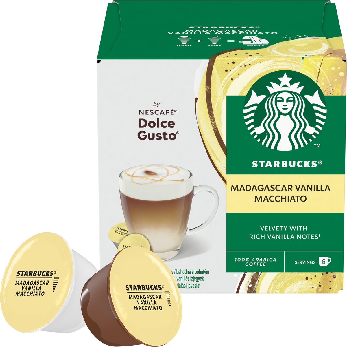 Starbucks by Dolce Gusto Madagascar Vanilla Macchiato - 36 koffiecups voor  18 koppen