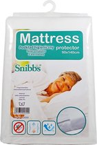 Snibbs - Sous-couches de lit - imperméables - 90x140 cm - blanc