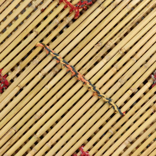 The Living Store Achthoekige salontafel - Bamboe - 60 x 60 x 45 cm - Handgemaakt