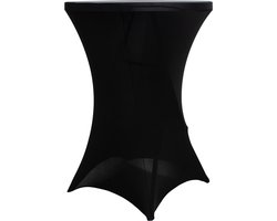 Statafelhoes - Statafelrok Zwart - Tafelrok - Statafelrok Mike Zwart 80cm - Goets