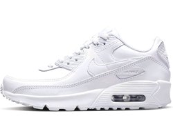 Nike Air Max 90 LTR GS - Maat 38.5 - Triple White - Witte Air Max - Sneakers Dames