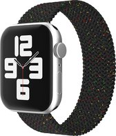 EP Goods - Bandje geschikt voor Apple Watch Series 1/2/3/4/5/6/SE/7/8 - 38/40/41mm - Nylon - Zonder sluiting - Starlightzwart