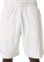 Pinstripe Shorts Off White Pink Kledingmaat : XL