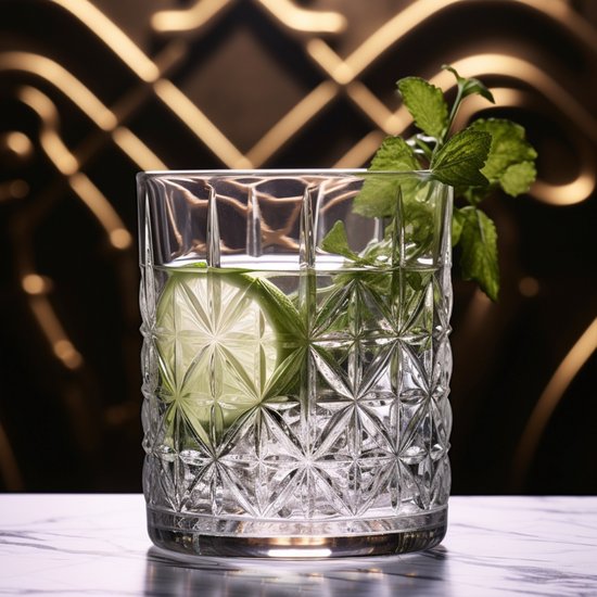 Luxe Drinkglazen - Whiskey Glazen - Cocktail Glazen - Waterglazen - 330ML - 6 Stuks - Altom Design