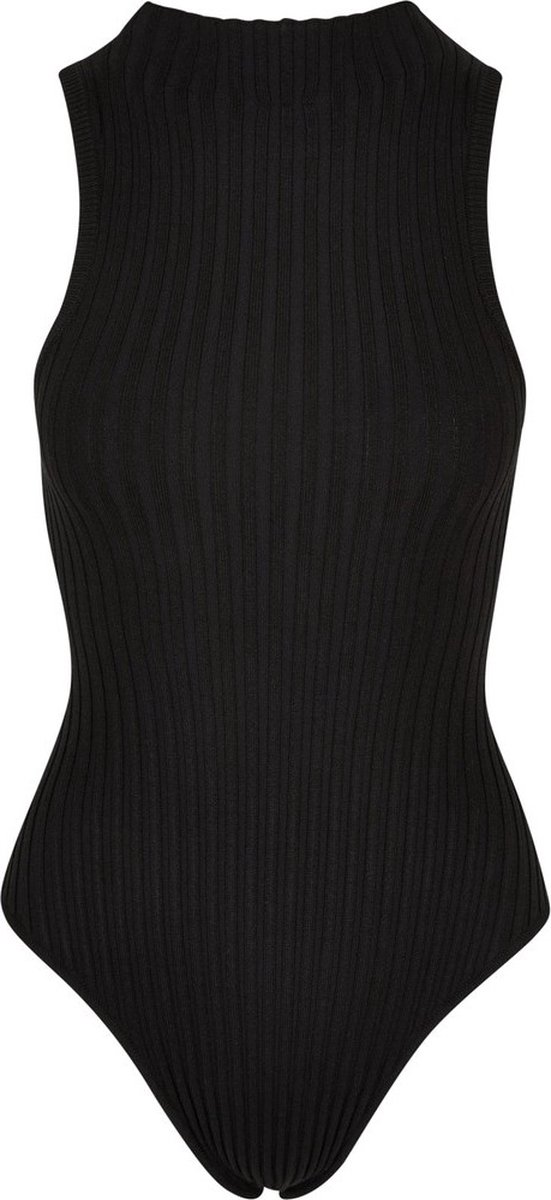 Urban Classics Rib Knit Sleeveless Bodysuit 4XL Zwart
