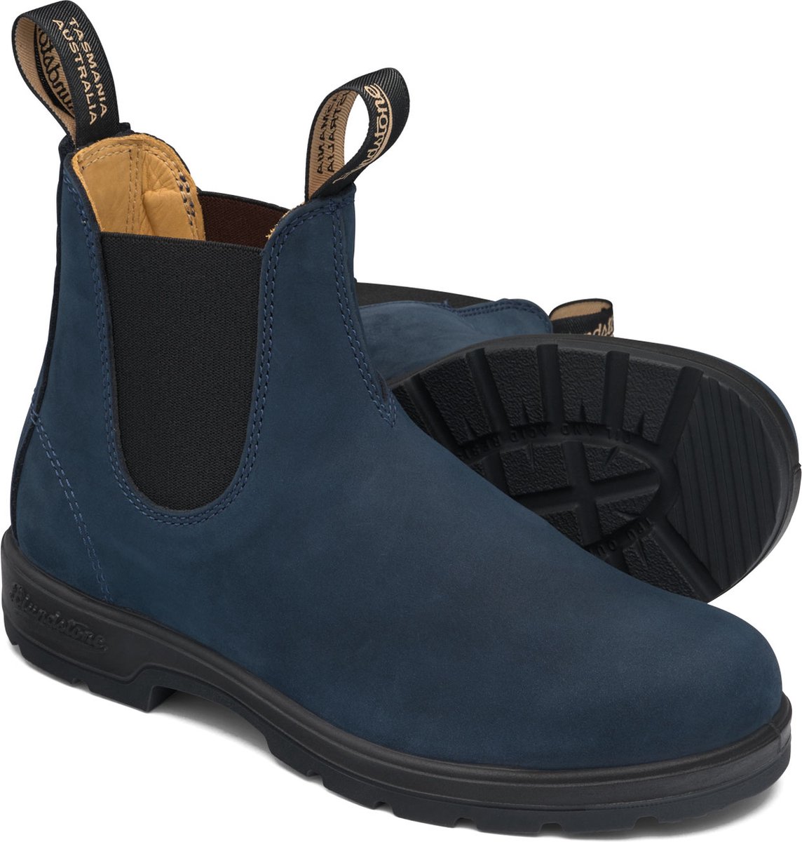 Blundstone Stiefel Boots #1940 (550 Series) Navy Nubuck-4.5UK