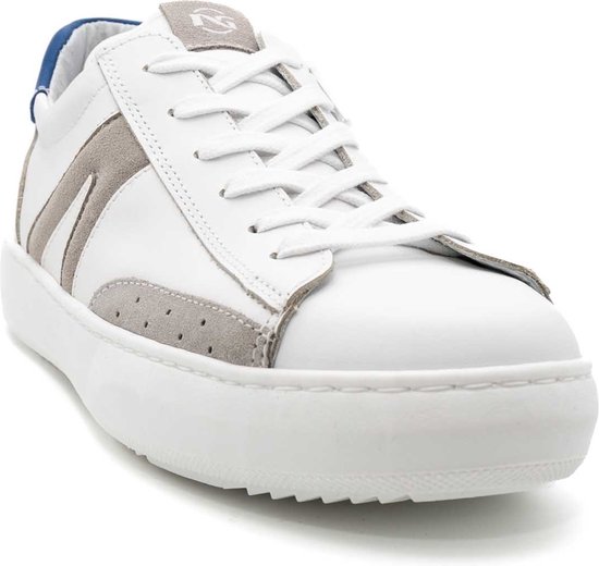 Sneakers Nerogiardini Porto Velours Witte Wolk - Streetwear - Kind