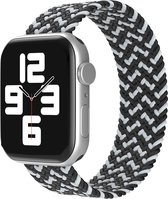 EP Goods - Bandje geschikt voor Apple Watch Series 1/2/3/4/5/6/SE/7/8 - 38/40/41mm - Nylon - Zonder sluiting - Camouflage Zwart
